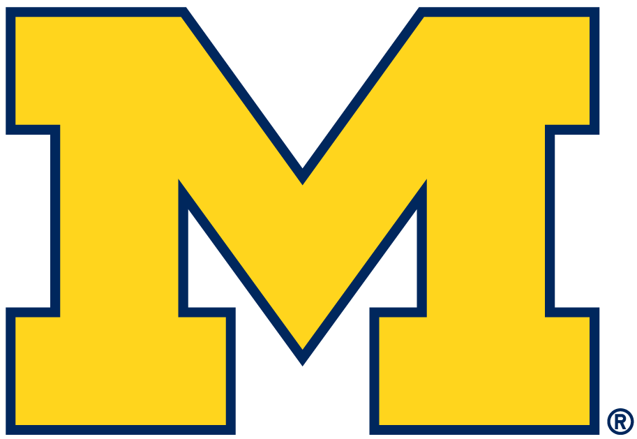 Michigan Wolverines 2012-Pres Primary Logo iron on paper